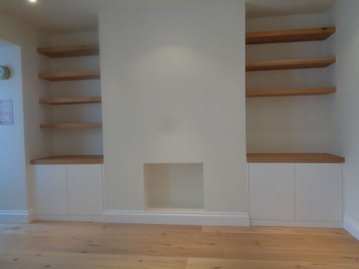 Alcove shelving